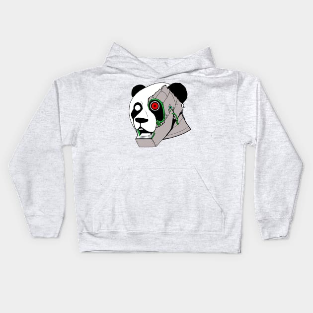 Cyborg Panda Kids Hoodie by MedicalPandas